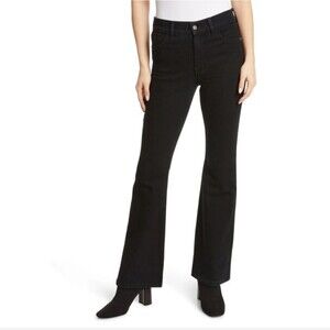 NWT Jessica Simpson Flare Jeans Women's 8 Black High Rise Flare Stretch Denim
